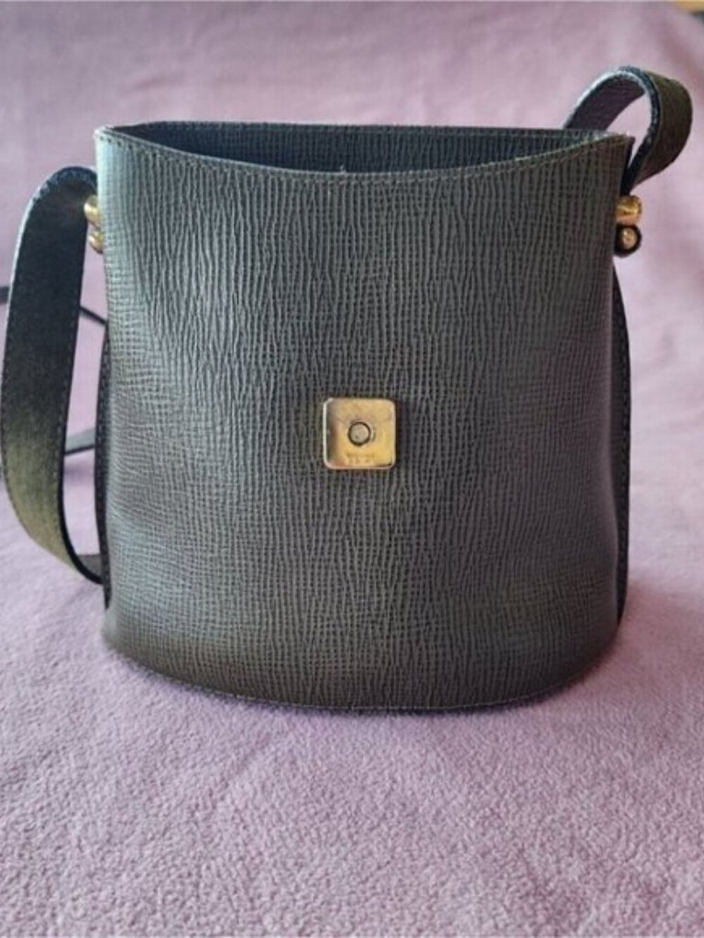 Fendi Green Leather and Suede Crossbody Bag - Picture 12 of 16